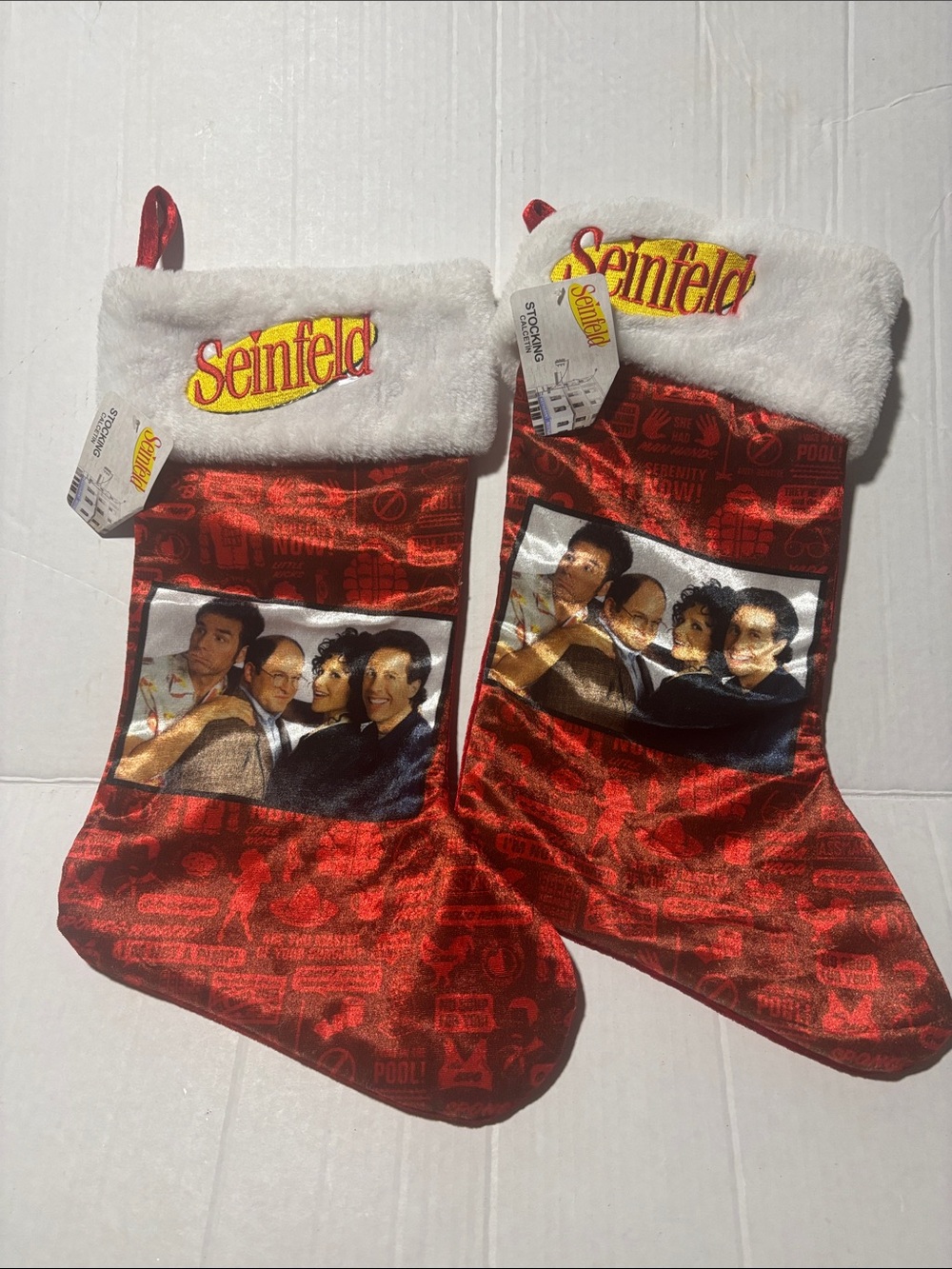 Red Holiday Stocking - Set of 2 Seinfeld